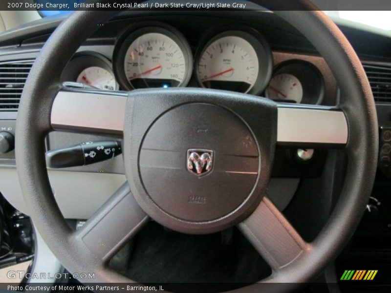Brilliant Black Crystal Pearl / Dark Slate Gray/Light Slate Gray 2007 Dodge Charger