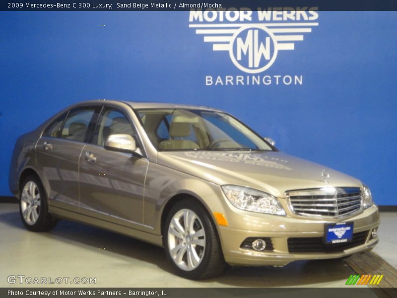 Sand Beige Metallic / Almond/Mocha 2009 Mercedes-Benz C 300 Luxury