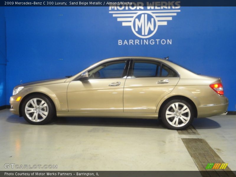 Sand Beige Metallic / Almond/Mocha 2009 Mercedes-Benz C 300 Luxury