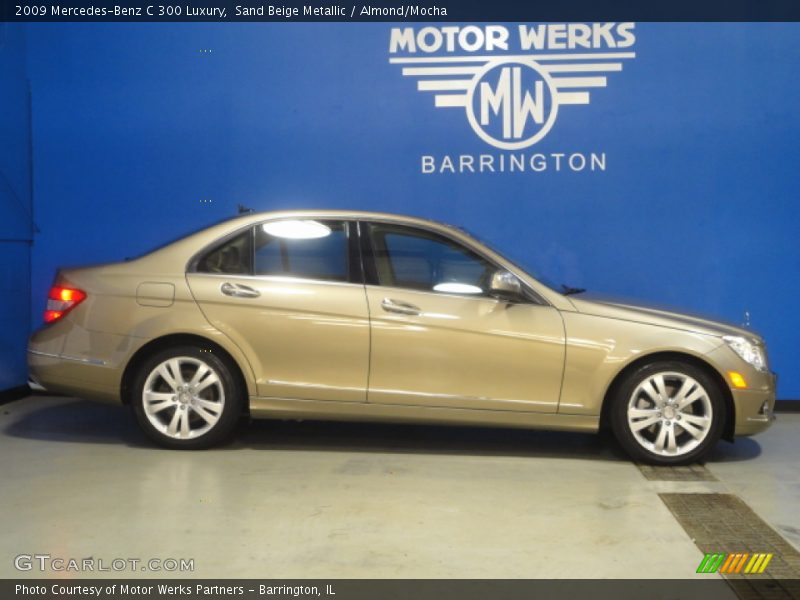 Sand Beige Metallic / Almond/Mocha 2009 Mercedes-Benz C 300 Luxury