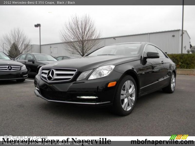 Black / Black 2012 Mercedes-Benz E 350 Coupe