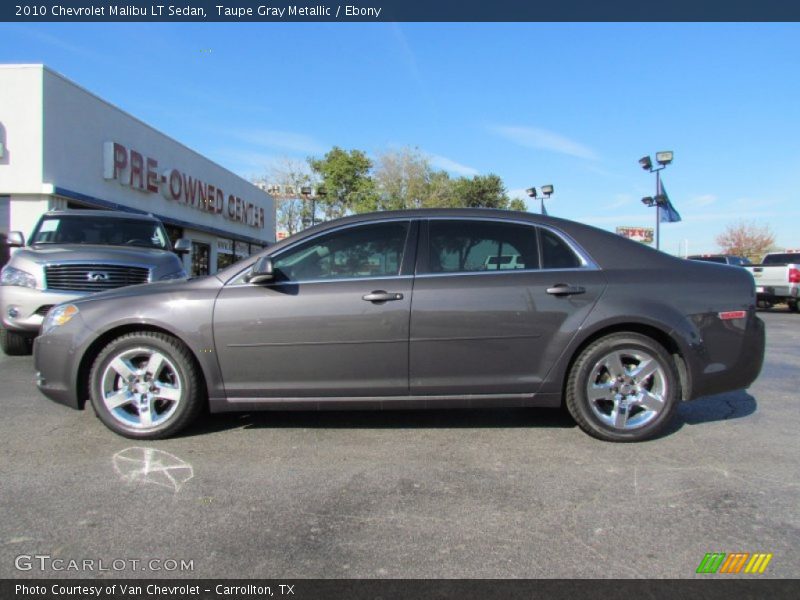 Taupe Gray Metallic / Ebony 2010 Chevrolet Malibu LT Sedan