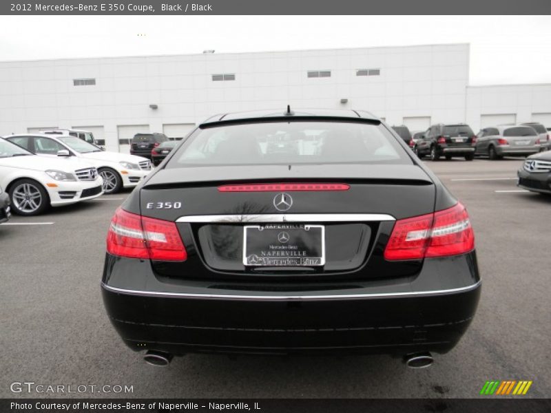 Black / Black 2012 Mercedes-Benz E 350 Coupe