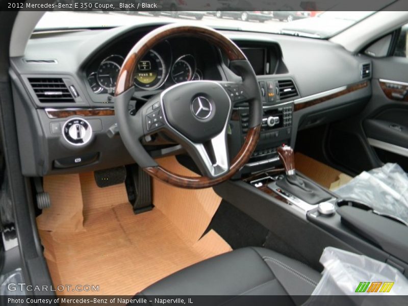 Black / Black 2012 Mercedes-Benz E 350 Coupe