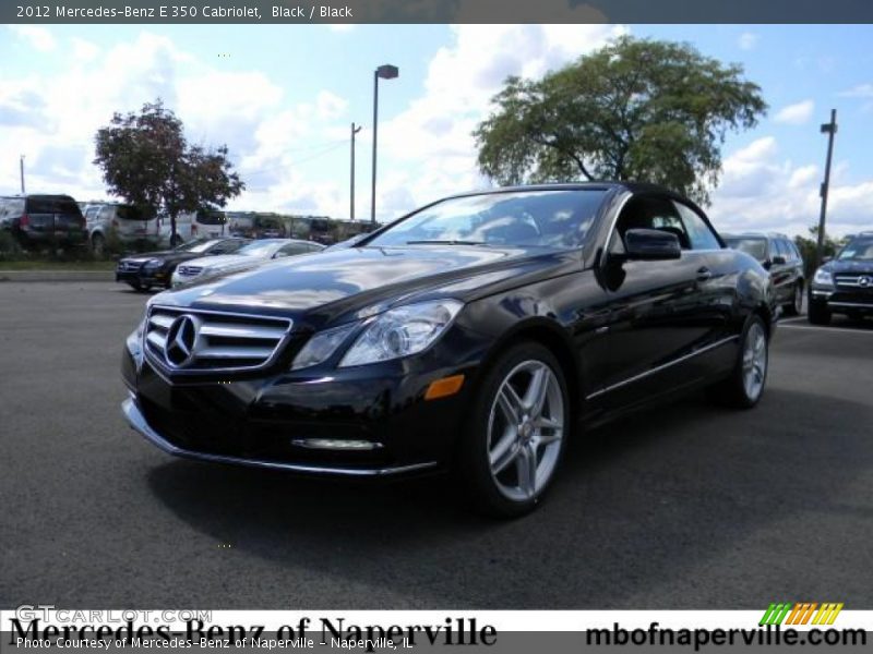 Black / Black 2012 Mercedes-Benz E 350 Cabriolet