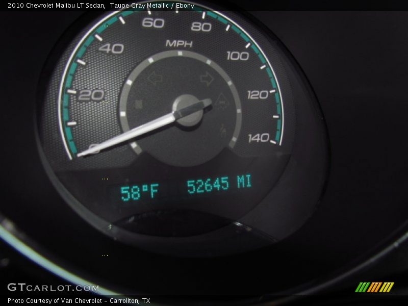 Taupe Gray Metallic / Ebony 2010 Chevrolet Malibu LT Sedan