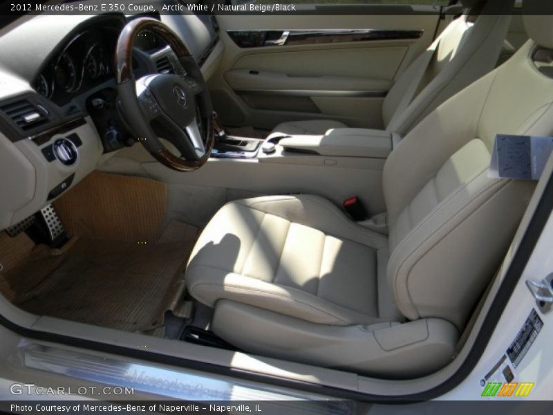 Arctic White / Natural Beige/Black 2012 Mercedes-Benz E 350 Coupe