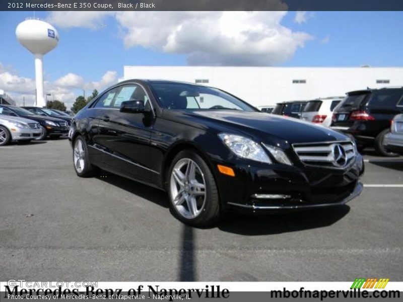 Black / Black 2012 Mercedes-Benz E 350 Coupe
