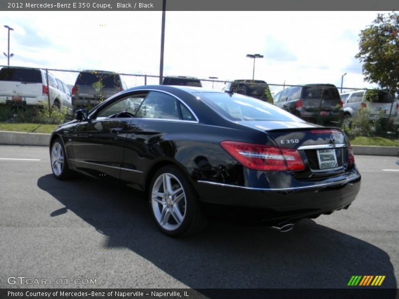 Black / Black 2012 Mercedes-Benz E 350 Coupe