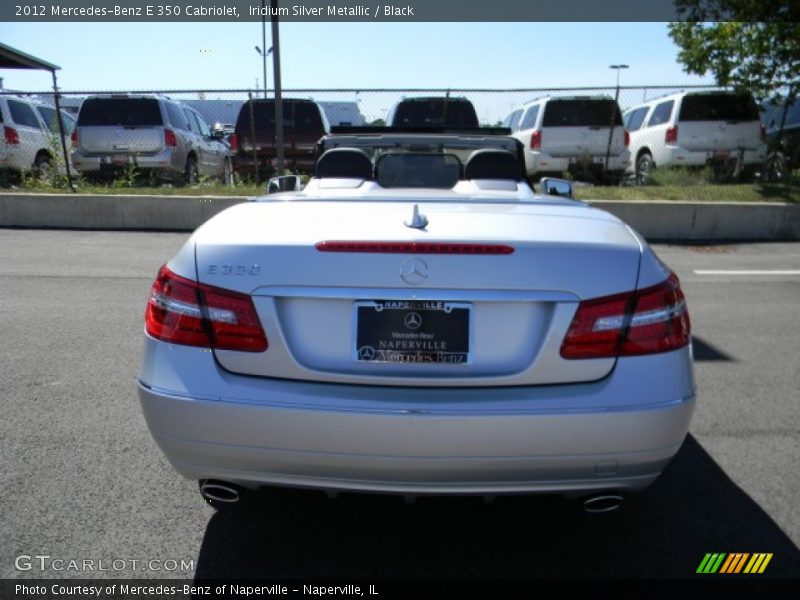 Iridium Silver Metallic / Black 2012 Mercedes-Benz E 350 Cabriolet