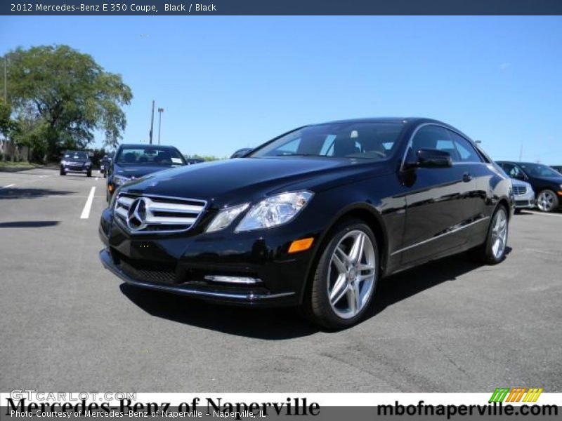 Black / Black 2012 Mercedes-Benz E 350 Coupe