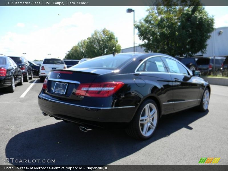 Black / Black 2012 Mercedes-Benz E 350 Coupe