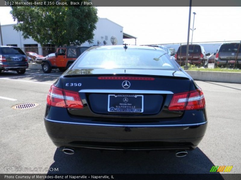 Black / Black 2012 Mercedes-Benz E 350 Coupe