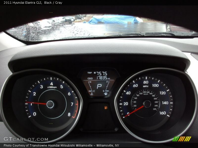 Black / Gray 2011 Hyundai Elantra GLS