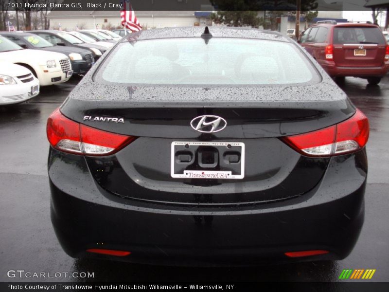 Black / Gray 2011 Hyundai Elantra GLS
