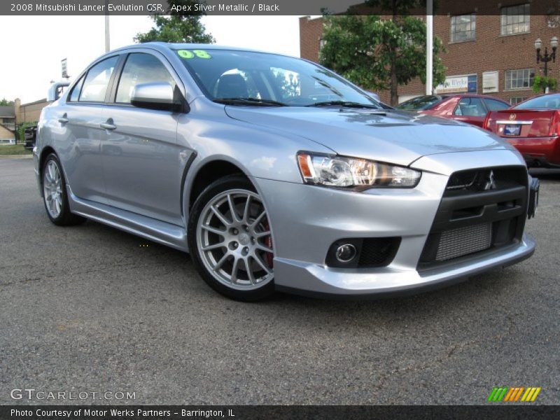 Front 3/4 View of 2008 Lancer Evolution GSR