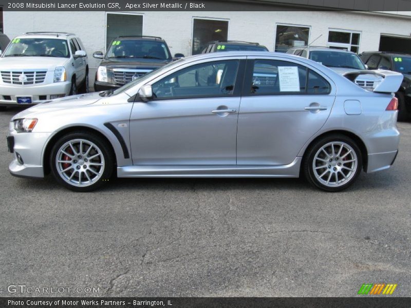  2008 Lancer Evolution GSR Apex Silver Metallic