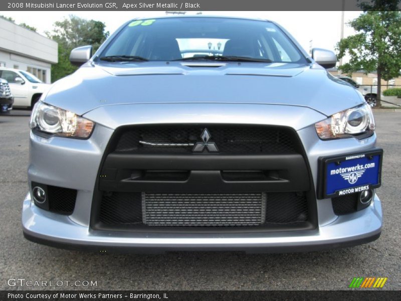 Apex Silver Metallic / Black 2008 Mitsubishi Lancer Evolution GSR