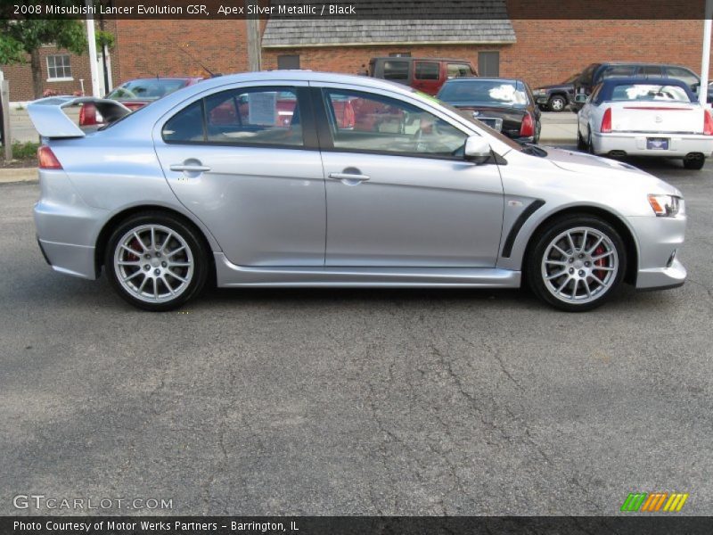  2008 Lancer Evolution GSR Apex Silver Metallic