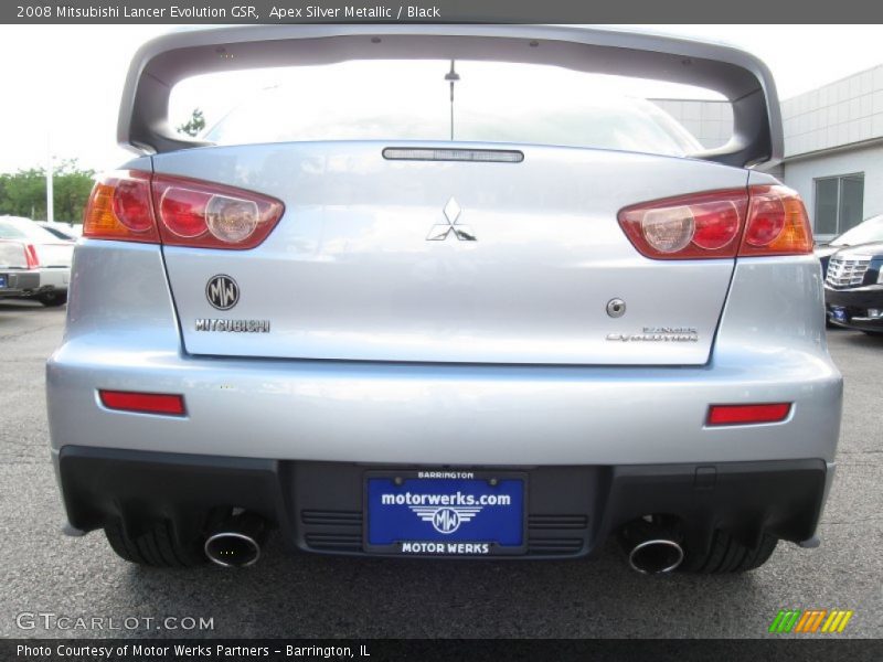 Apex Silver Metallic / Black 2008 Mitsubishi Lancer Evolution GSR