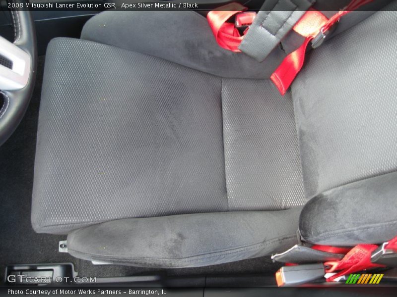 Apex Silver Metallic / Black 2008 Mitsubishi Lancer Evolution GSR