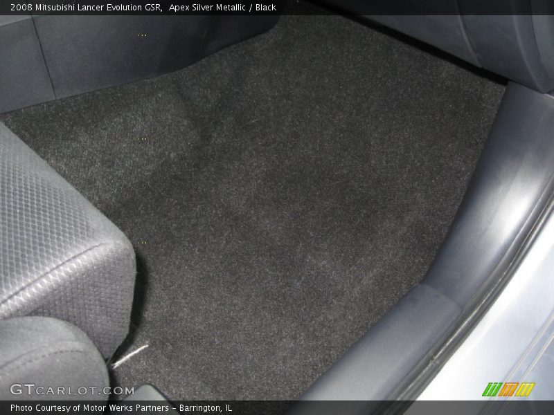 Apex Silver Metallic / Black 2008 Mitsubishi Lancer Evolution GSR