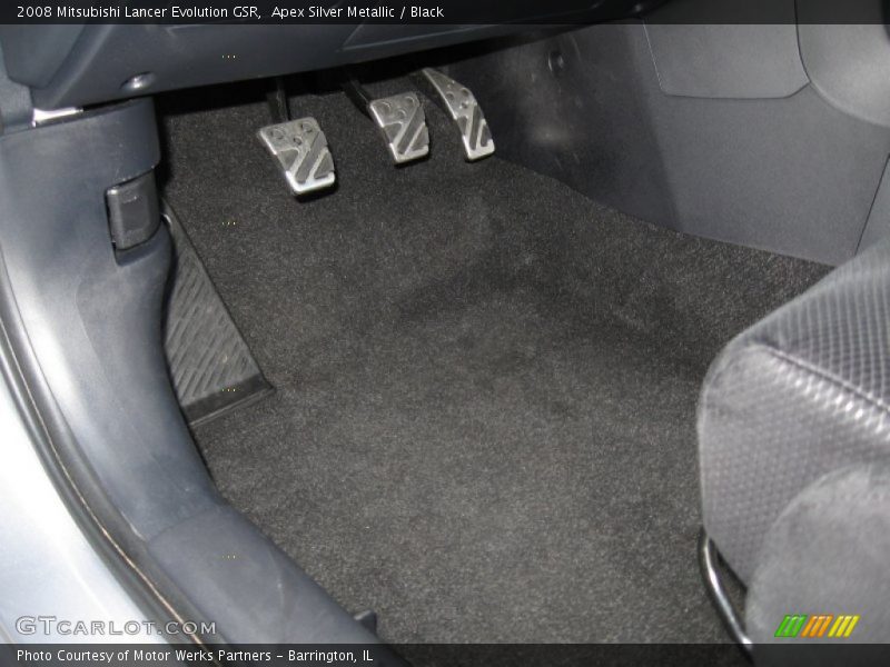 Apex Silver Metallic / Black 2008 Mitsubishi Lancer Evolution GSR