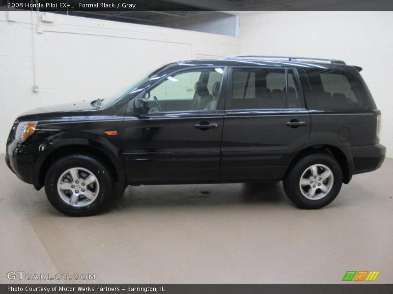 Formal Black / Gray 2008 Honda Pilot EX-L