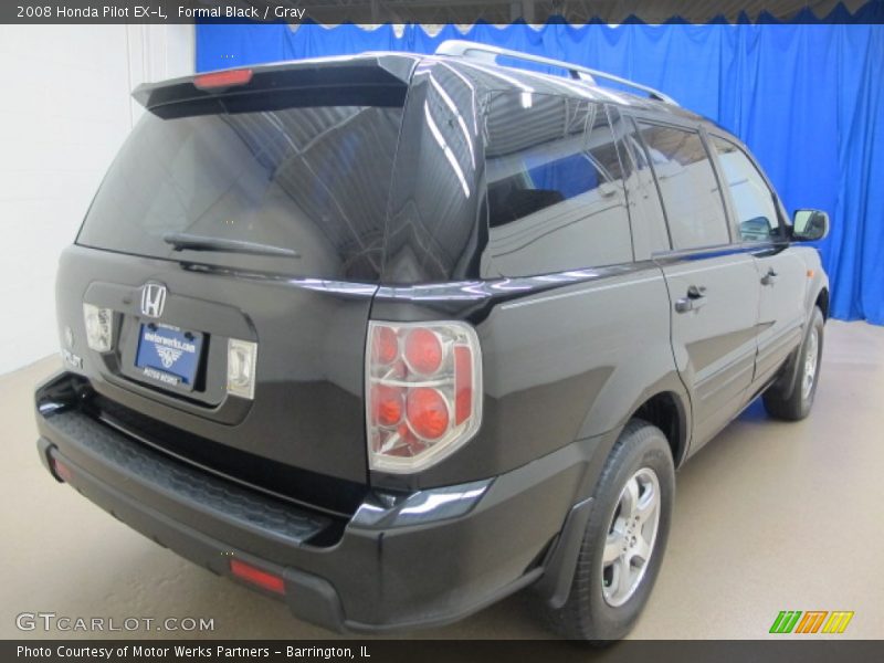 Formal Black / Gray 2008 Honda Pilot EX-L