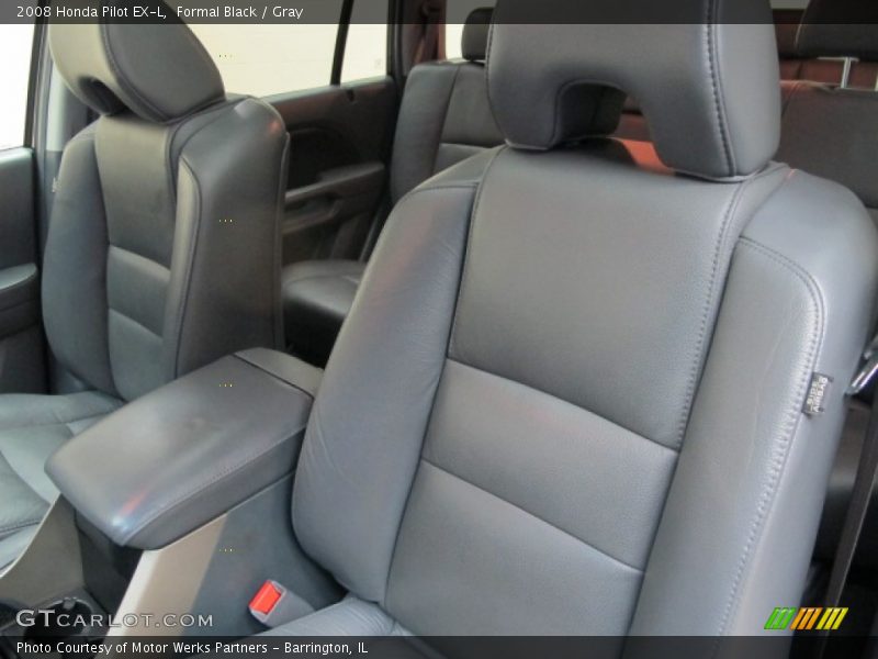 Formal Black / Gray 2008 Honda Pilot EX-L