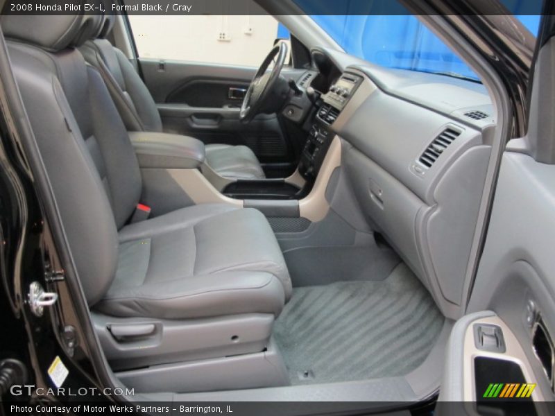 Formal Black / Gray 2008 Honda Pilot EX-L