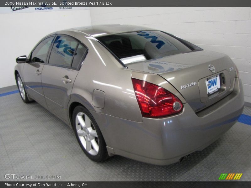 Spirited Bronze Pearl / Black 2006 Nissan Maxima 3.5 SE