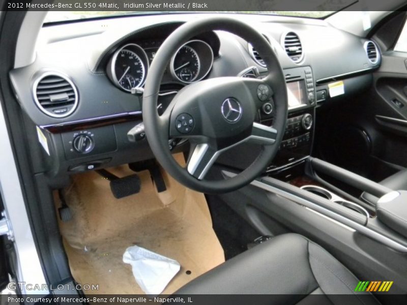 Iridium Silver Metallic / Black 2012 Mercedes-Benz GL 550 4Matic