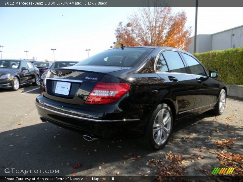 Black / Black 2012 Mercedes-Benz C 300 Luxury 4Matic