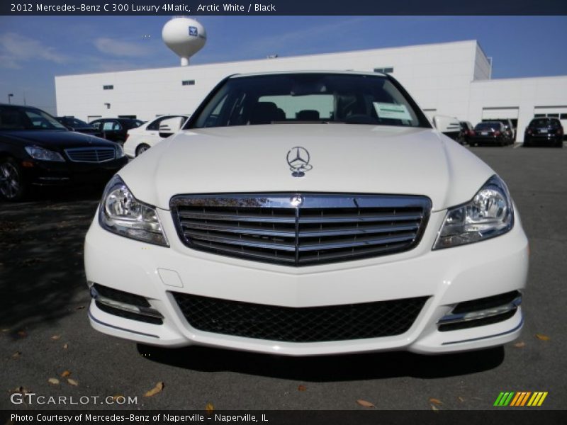 Arctic White / Black 2012 Mercedes-Benz C 300 Luxury 4Matic
