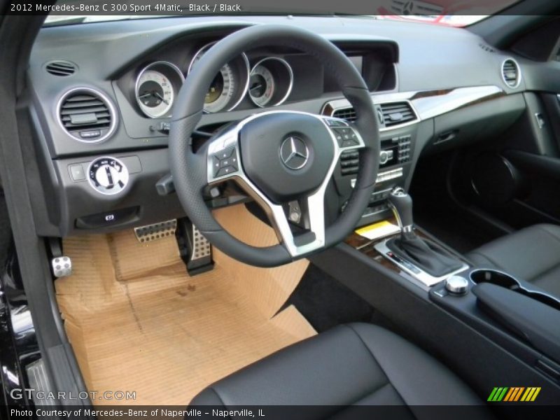 Black / Black 2012 Mercedes-Benz C 300 Sport 4Matic