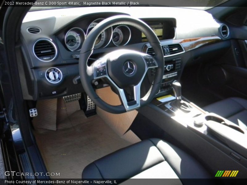 Magnetite Black Metallic / Black 2012 Mercedes-Benz C 300 Sport 4Matic
