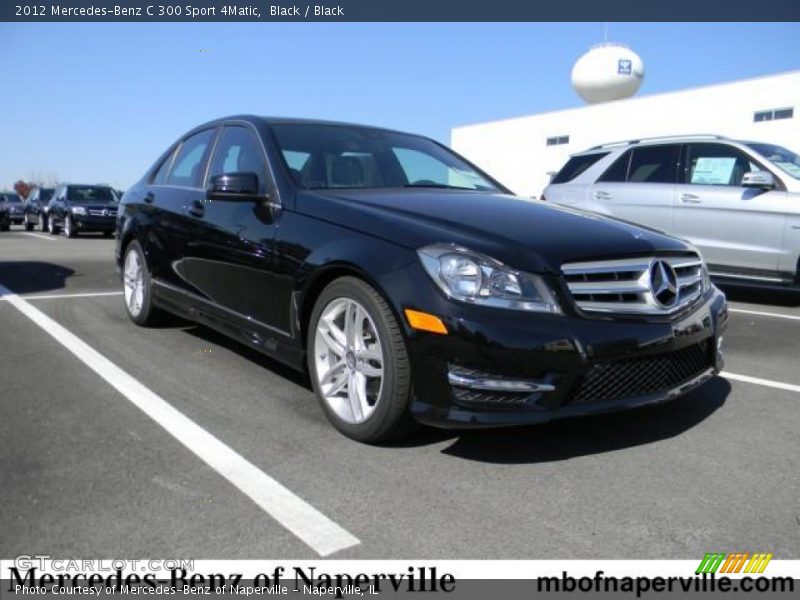 Black / Black 2012 Mercedes-Benz C 300 Sport 4Matic