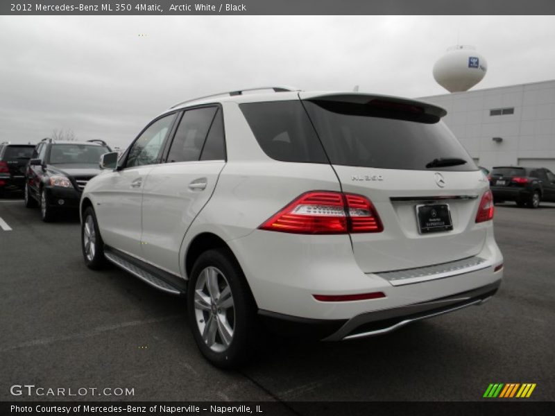 Arctic White / Black 2012 Mercedes-Benz ML 350 4Matic