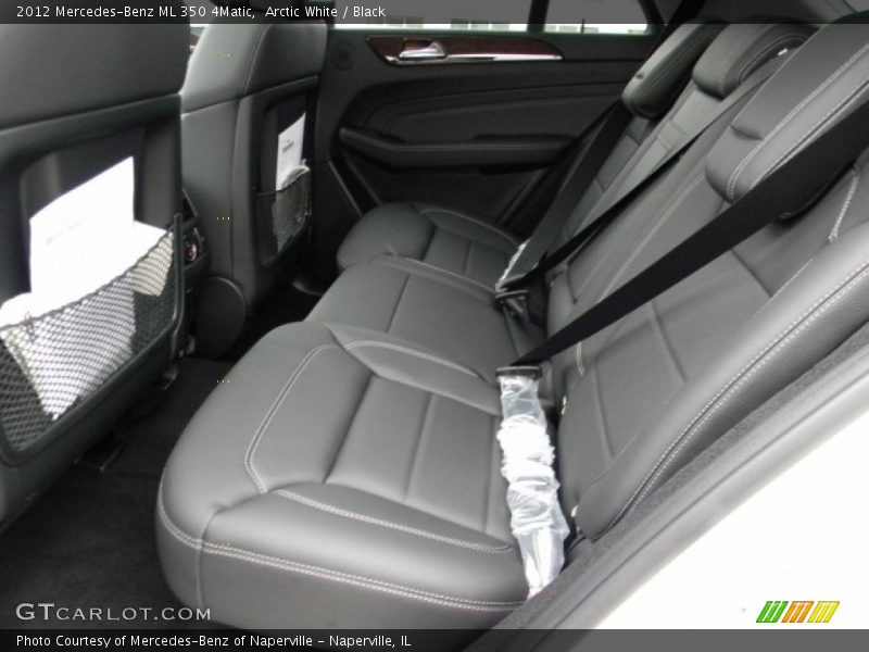 Arctic White / Black 2012 Mercedes-Benz ML 350 4Matic