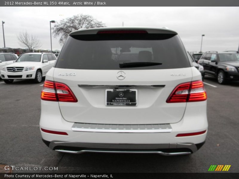 Arctic White / Black 2012 Mercedes-Benz ML 350 4Matic