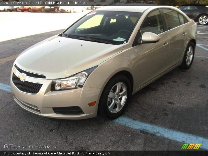 Gold Mist Metallic / Jet Black 2011 Chevrolet Cruze LT
