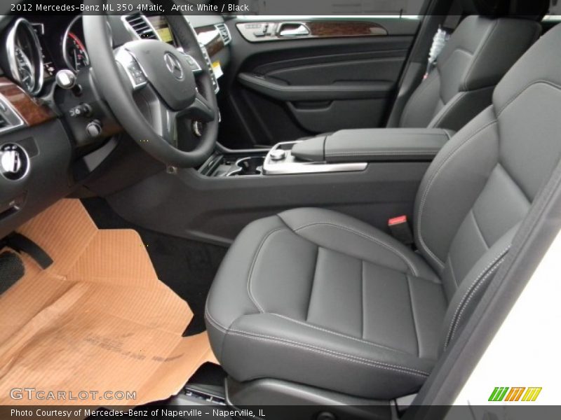 Arctic White / Black 2012 Mercedes-Benz ML 350 4Matic