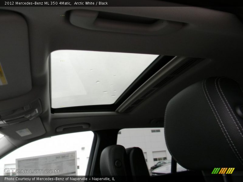 Arctic White / Black 2012 Mercedes-Benz ML 350 4Matic