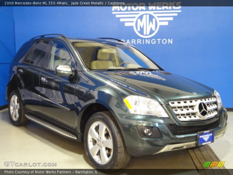 Jade Green Metallic / Cashmere 2009 Mercedes-Benz ML 350 4Matic