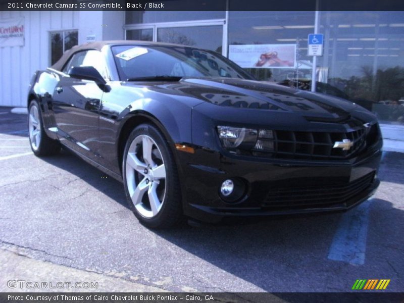 Black / Black 2011 Chevrolet Camaro SS Convertible