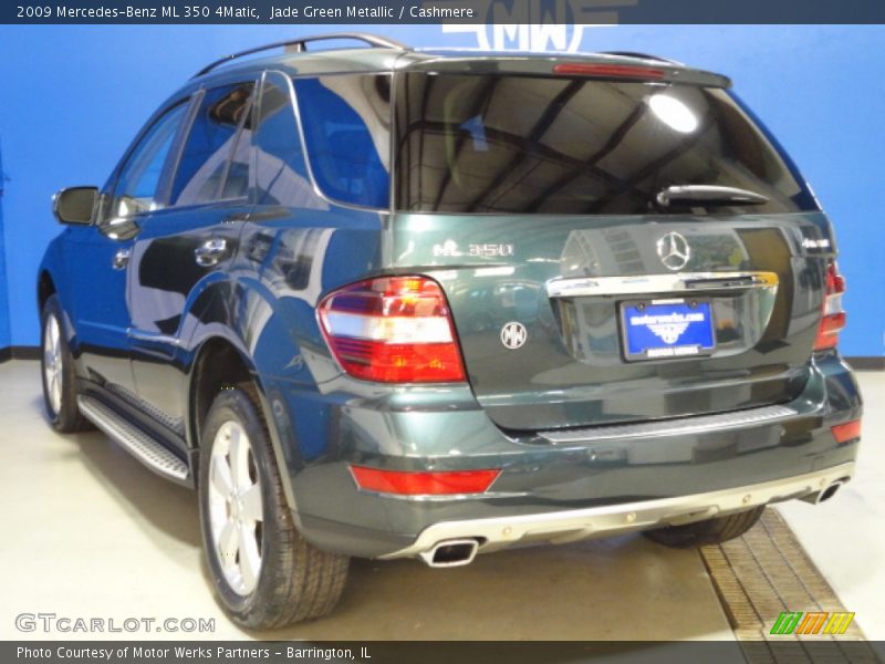 Jade Green Metallic / Cashmere 2009 Mercedes-Benz ML 350 4Matic