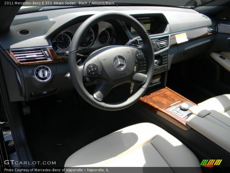 Black / Almond/Black 2011 Mercedes-Benz E 350 4Matic Sedan