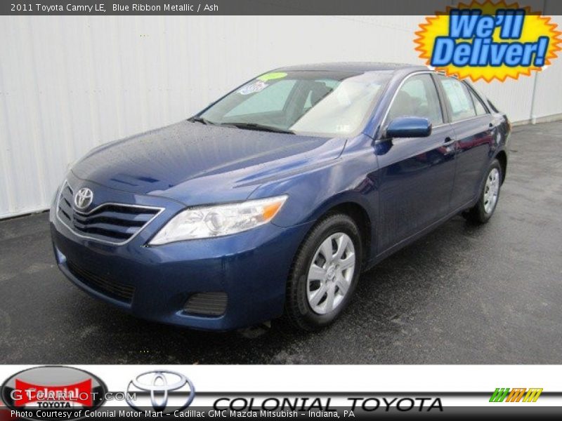 Blue Ribbon Metallic / Ash 2011 Toyota Camry LE