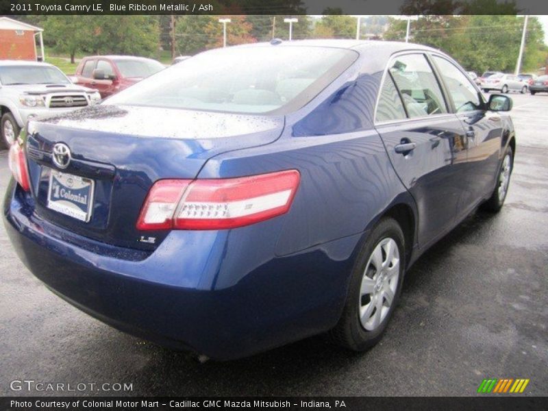 Blue Ribbon Metallic / Ash 2011 Toyota Camry LE